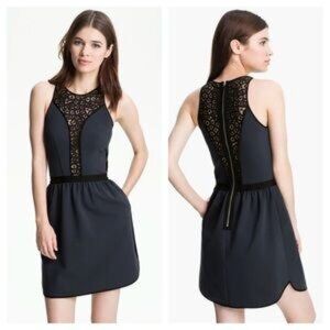 REBECCA TAYLOR | Ponte Lace Sleeveless Dress - Size 2